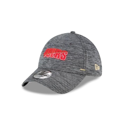 Grey San Francisco 49ers Hat - New Era NFL Summer Sideline 39THIRTY Stretch Fit Caps USA1269035